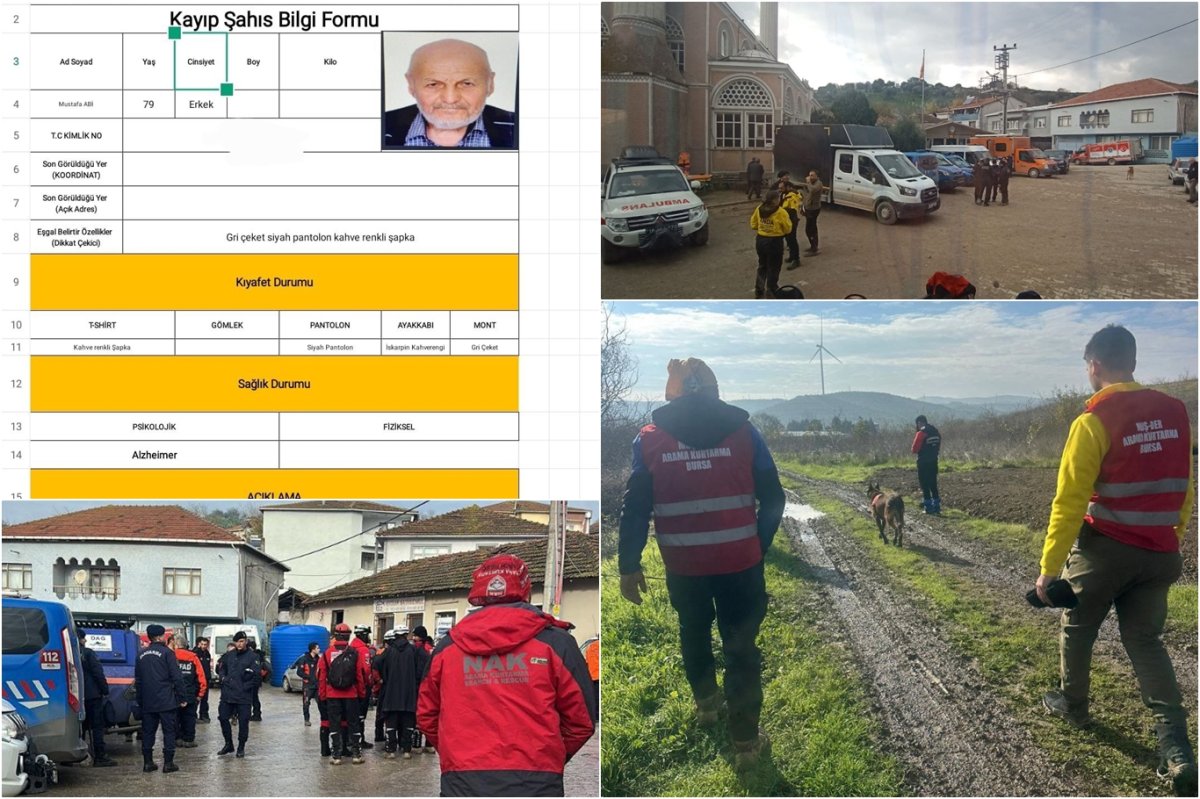 Bursa’da kaybolan alzheimer hastası için arama çalışmaları sürüyor