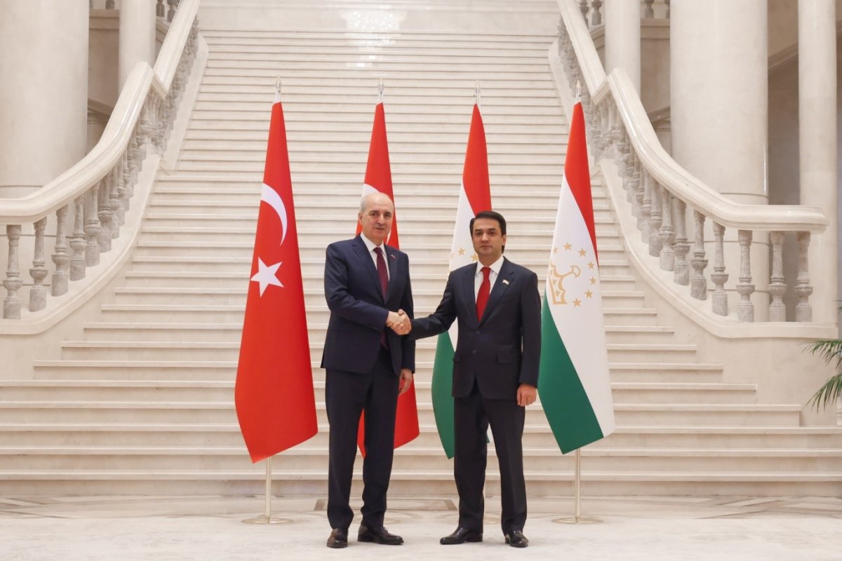 TBMM Başkanı Kurtulmuş, Tacikistan Ali Meclisi Milli Meclis Başkanı Emomali ile bir araya geldi