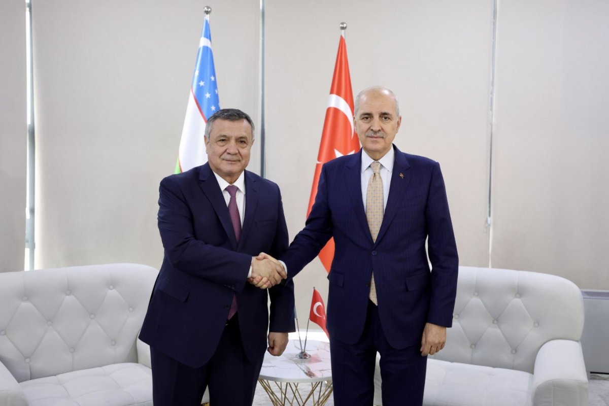 TBMM Başkanı Kurtulmuş, Buhara’da Özbekistan Ali Meclisi Yasama Meclisi Başkanı İsmailov ile görüştü