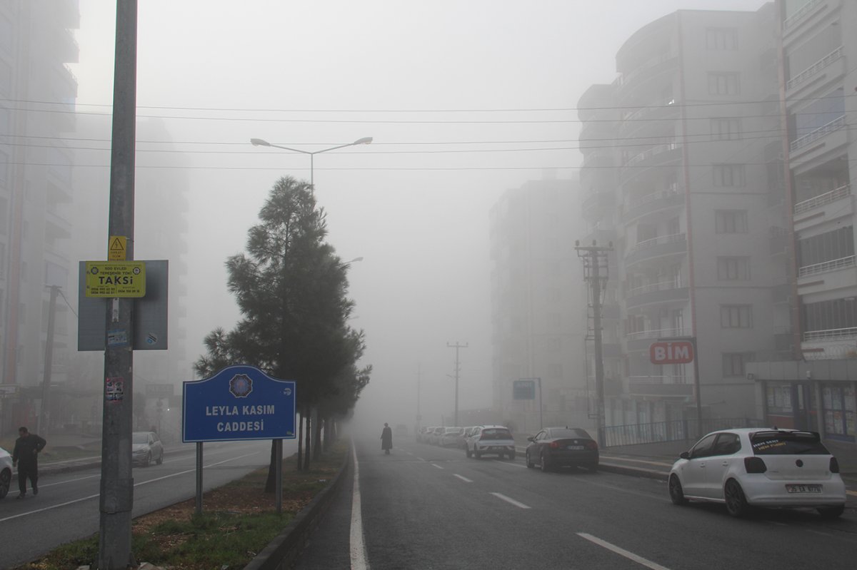 Diyarbakır’da yoğun sis etkili oldu