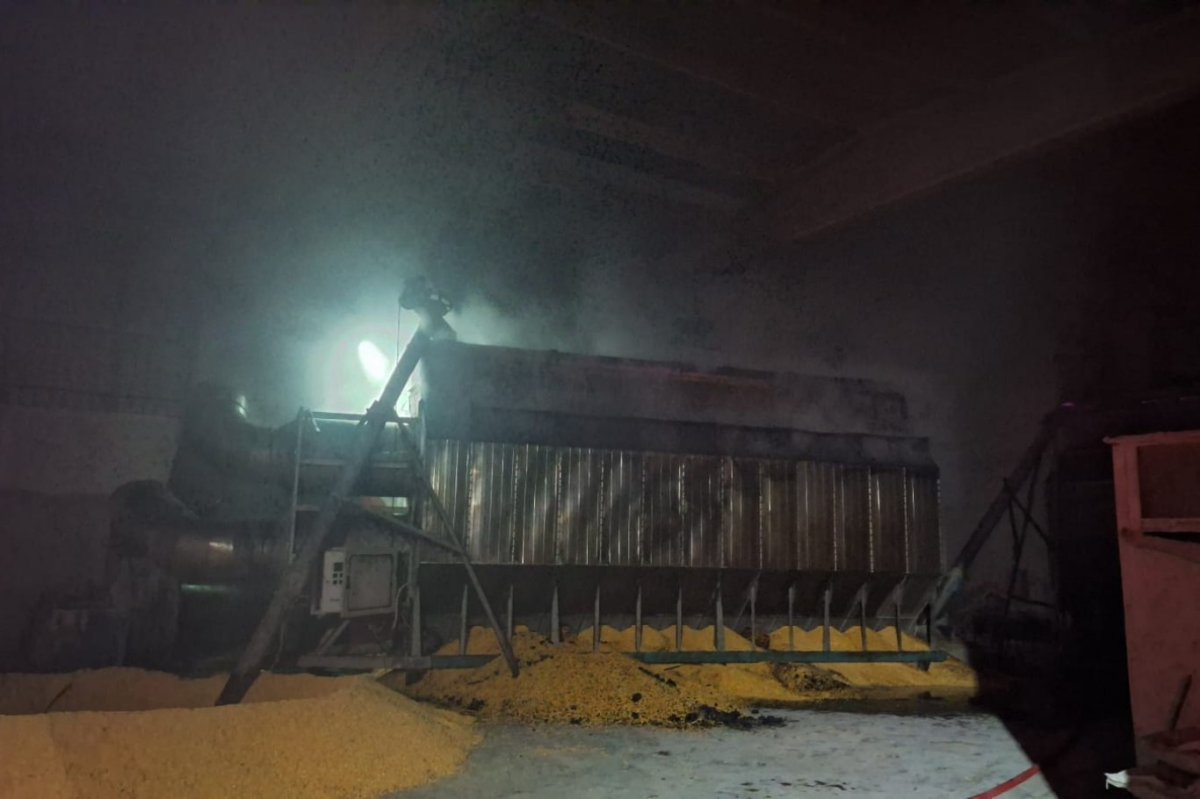 Mardin’de mısır kurutma tesisinde yangın çıktı