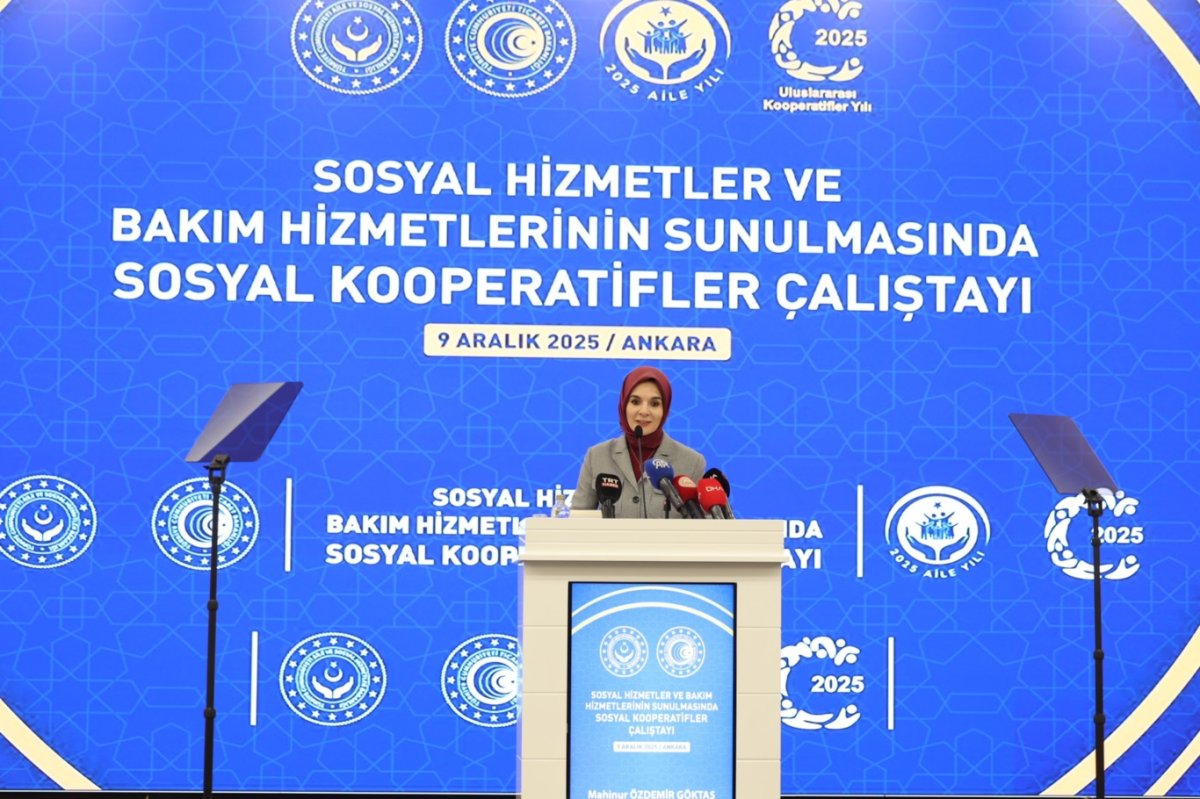 Bakan Göktaş, Sosyal Kooperatifler Çalıştayı'nda konuştu