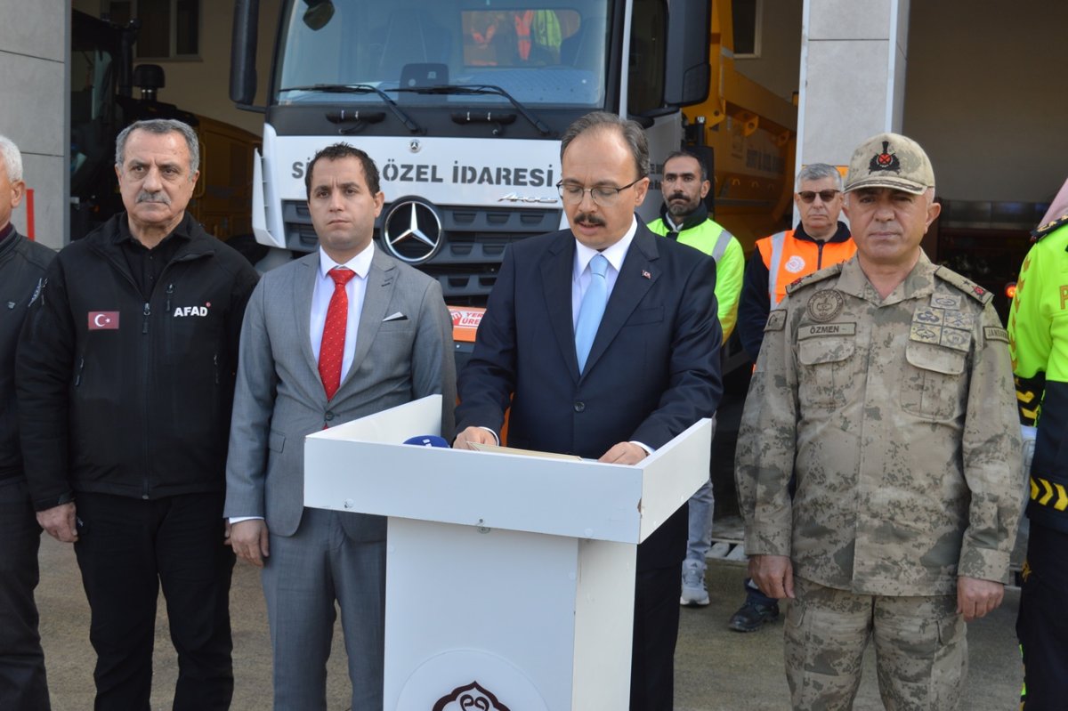 Siirt’te karla mücadele planı devrede: 162 araç ve 218 personel sahaya çıkıyor