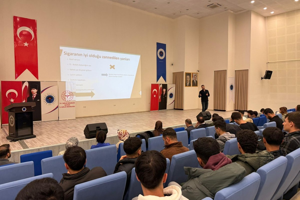 Batman'da tütün ürünlerinin sağlık üzerindeki etkilerine ilişkin seminer düzenlendi