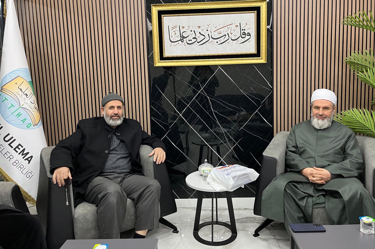 Filistin Âlimler Birliği Başkanı Tekruri'den İTTİHADUL ULEMA İstanbul temsilciliğine ziyaret