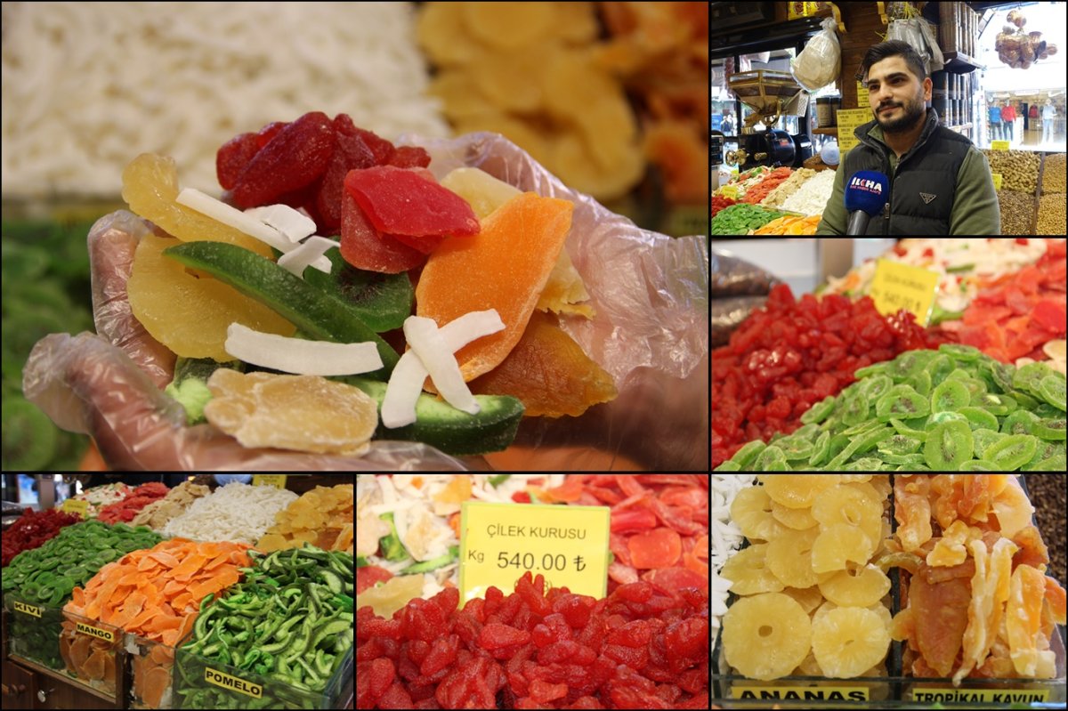 Aktarlarda tropikal kuru meyvelere yoğun ilgi