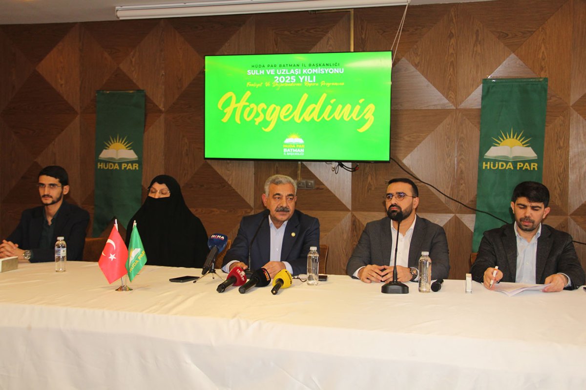 HÜDA PAR Batman İl Başkanlığı'ndan sulh ve uzlaşı raporu