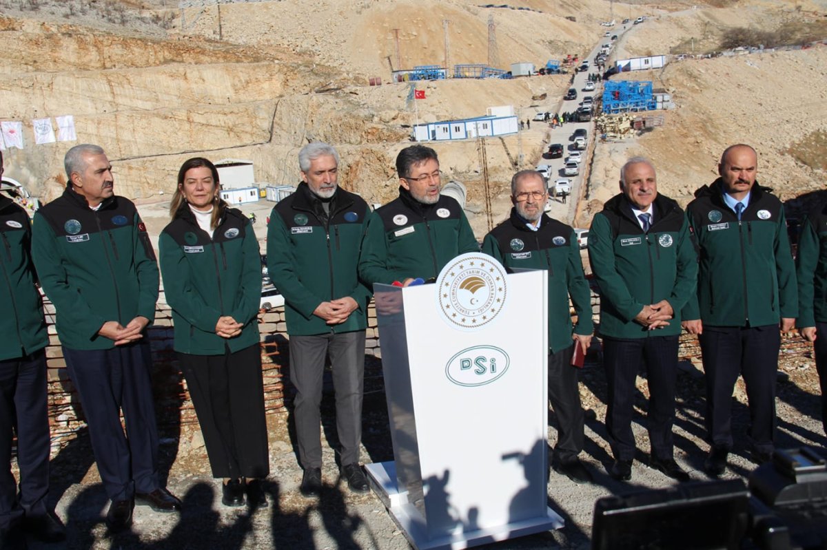 Bakan Yumaklı: Babakaya Tüneliyle saniyede 212 metreküp su taşınacak