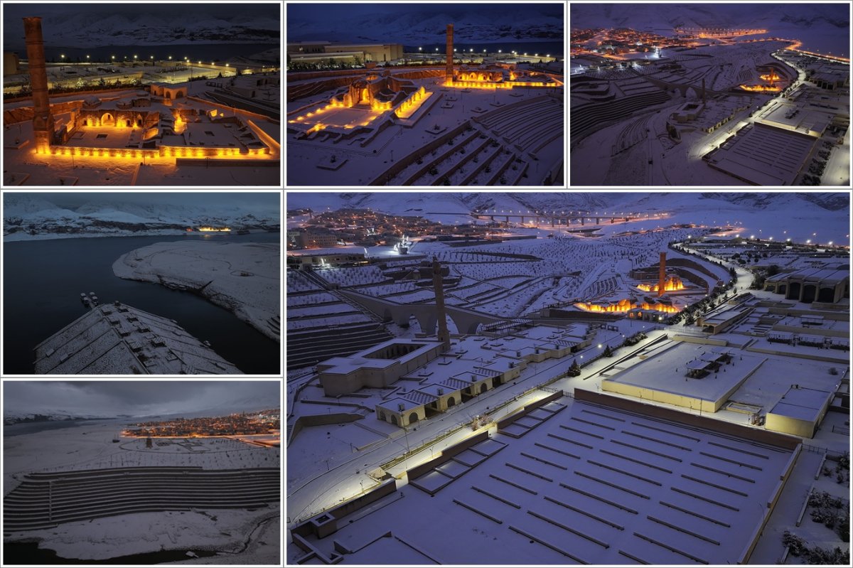 Hasankeyf'te kar sonrası kartpostallık manzaralar