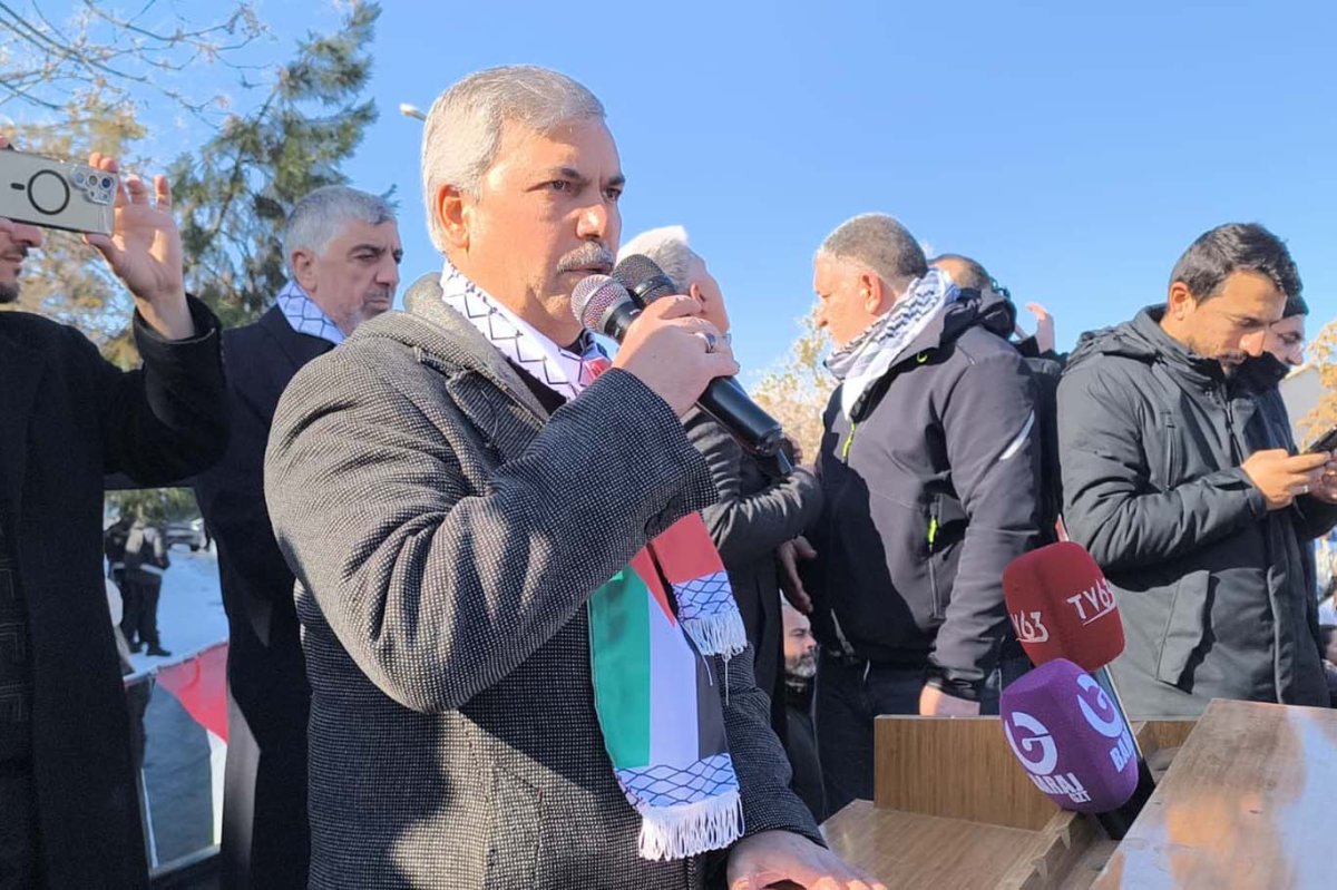 Urfa’da Gazze için yürüyüş ve gıyabi cenaze namazı etkinliği düzenlendi