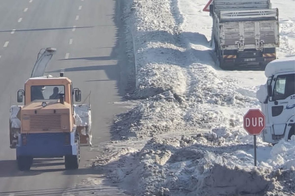 Bingöl’de kardan kapanan kaldırımlar ve üst geçit öğrencileri tehlikeye atıyor