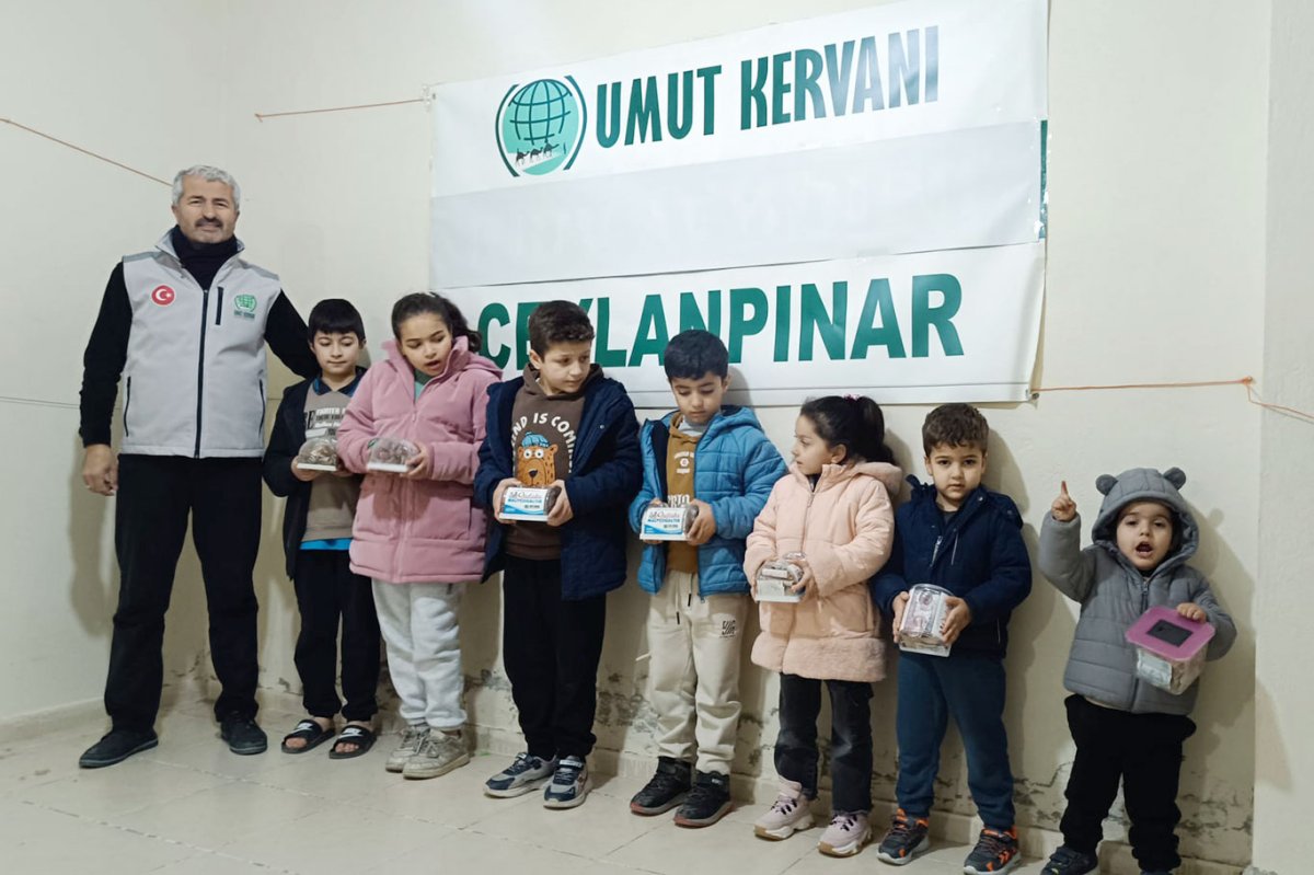 Ceylanpınar'da minik ellerden Gazze'ye anlamlı yardım