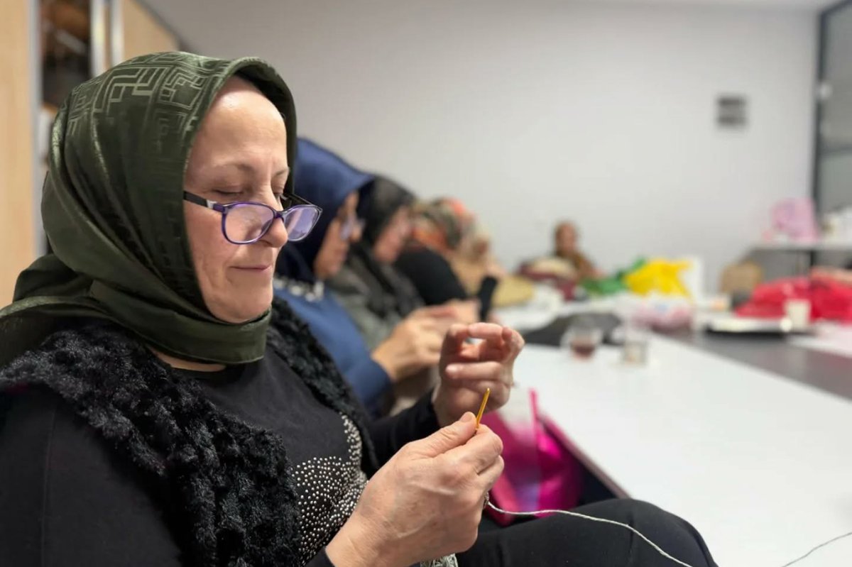 Malatya'da el sanatları kursları kış günlerinde yoğun ilgi görüyor