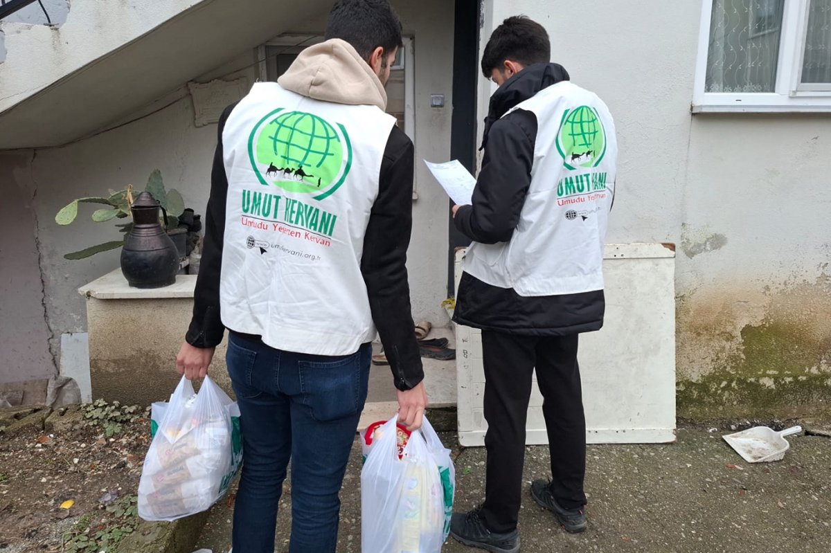 Umut Kervanı'ndan Düzce’de ihtiyaç sahibi ailelere yardım