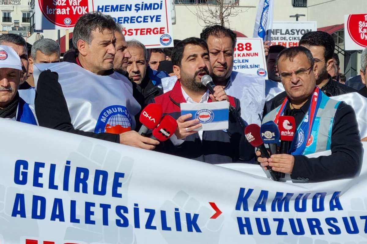 Memur-Sen Adıyaman İl Temsilcisi Demir: Ücrette denge, gelirde adalet, işyerinde huzur istiyoruz