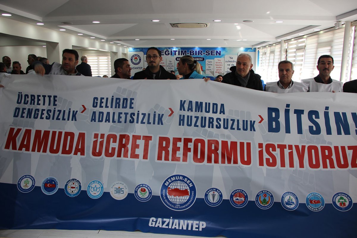 Memur-Sen Gaziantep Şubesi'nden kamuda ücret ve gelir adaletsizliğine sert çıkış