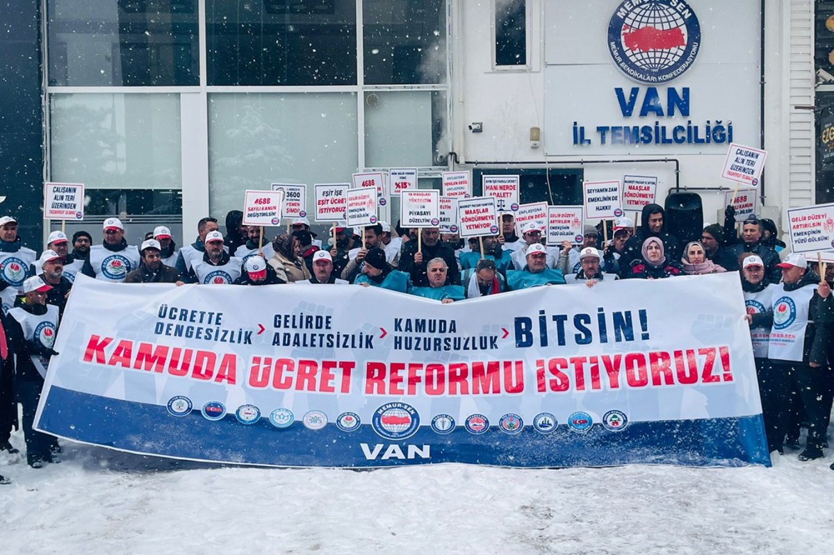 Memur-Sen Van Şubesi’nden ücrette denge, gelirde adalet talebi!