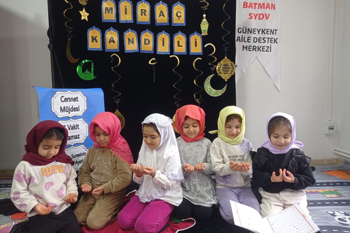 Miniklerden Miraç Kandili etkinliği
