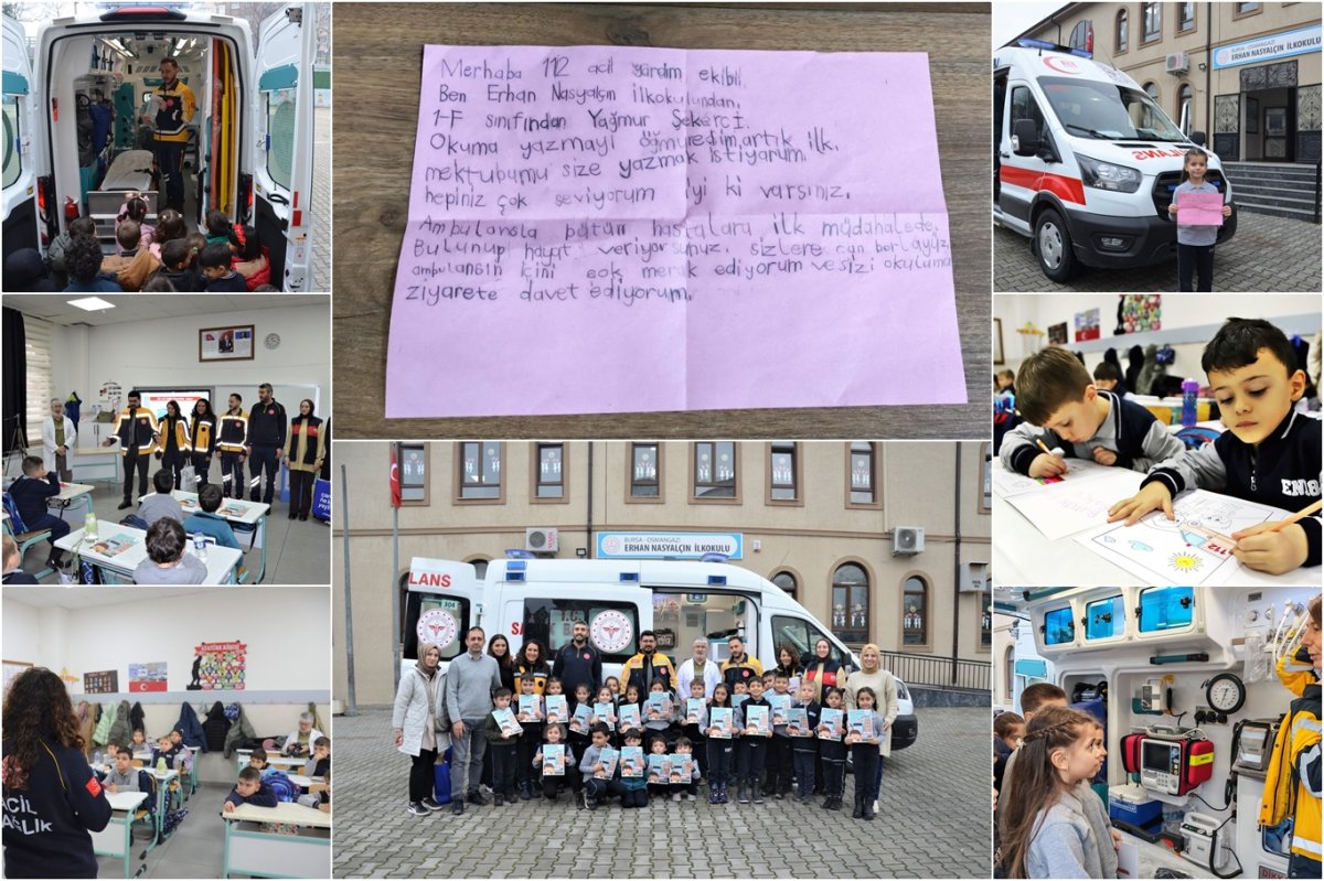 Bursa’da minik öğrencinin ambulans hayali gerçeğe dönüştü