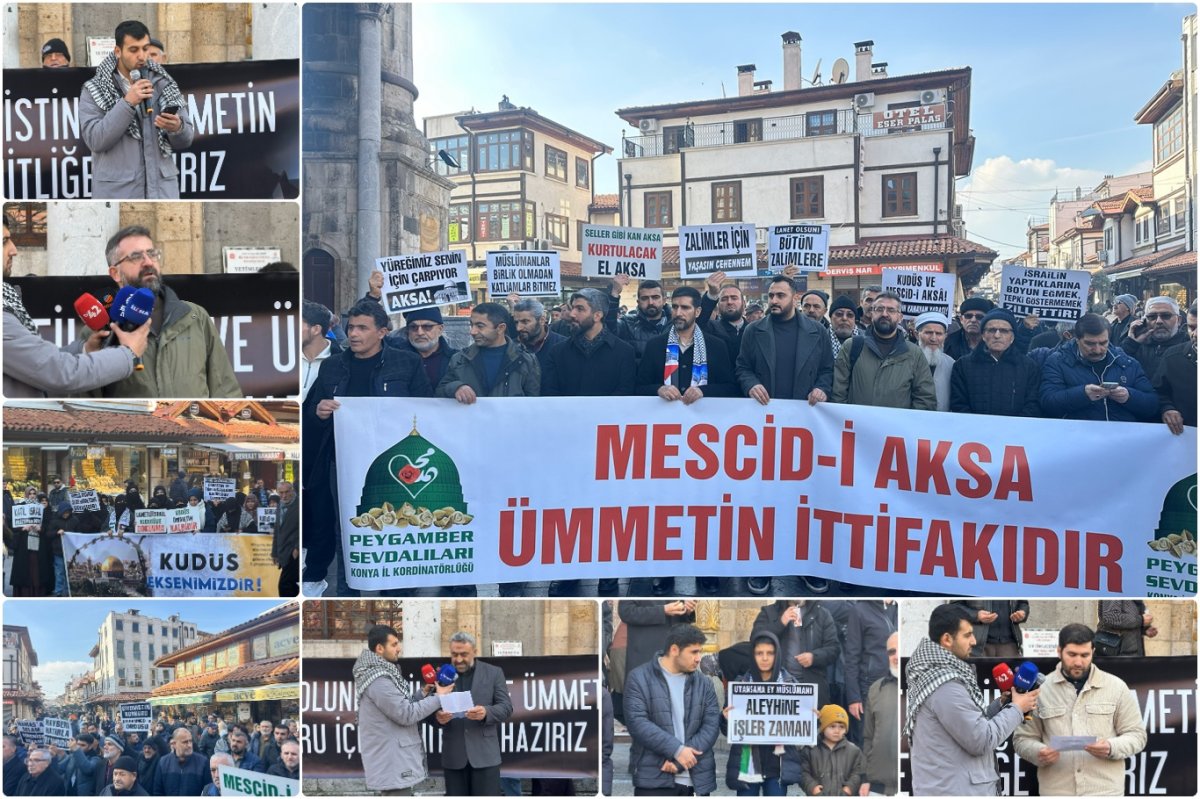 Konya’da Kudüs Haftası münasebetiyle basın açıklaması düzenlendi