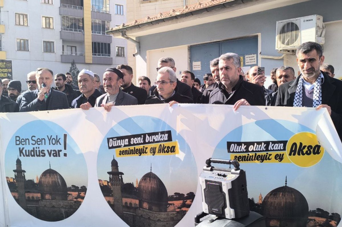 Midyat’ta Dünya Kudüs Haftası dolayısıyla basın açıklaması yapıldı