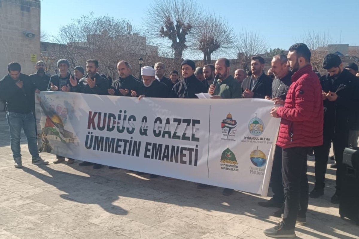 Nusaybin’de “Dünya Kudüs Haftası” kapsamında basın açıklaması düzenlendi