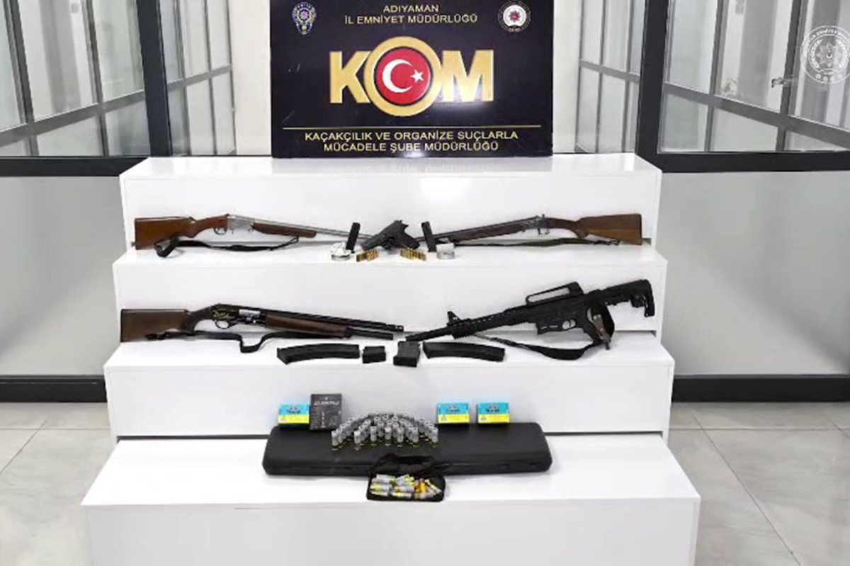 Adıyaman'da ruhsatsız silah operasyonu: 7 gözaltı