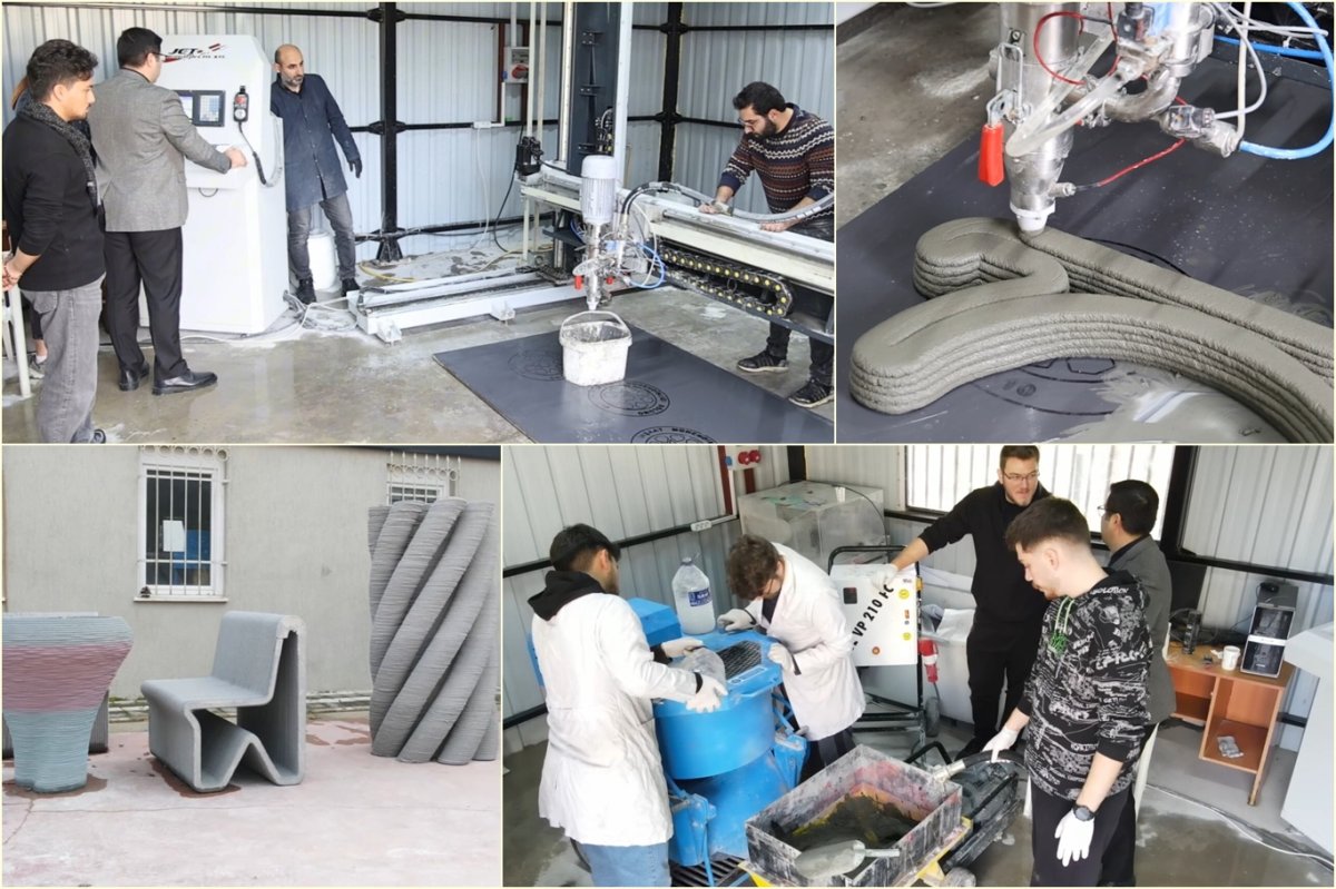 Bursa Uludağ Üniversitesi’nden 3 boyutlu beton teknolojisinde öncü adım