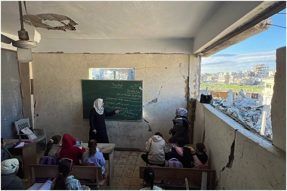Gazze’de yıkıntılar arasında eğitim mücadelesi