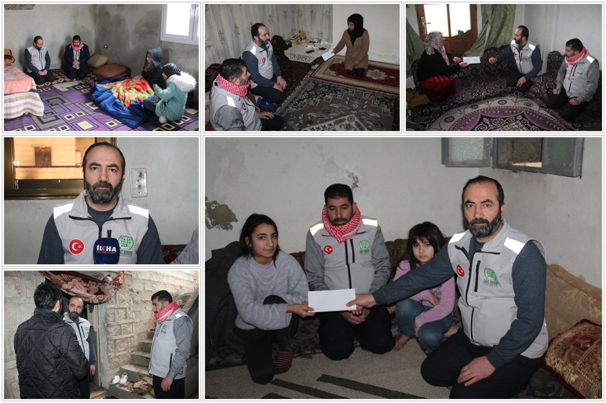 Umut Kervanı Afrin'de savaş mağdurlarına nakdi yardım ulaştırdı