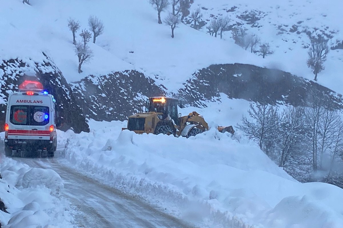 Batman'da kışa rağmen hayat kurtaran çalışma