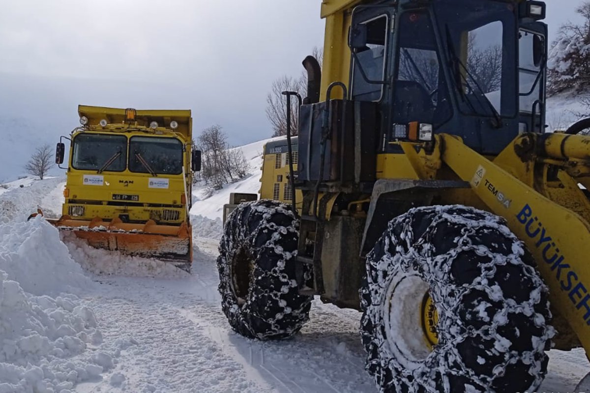 Malatya'da 53 mahalle yolu ulaşıma açıldı