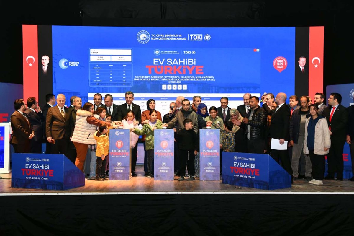 Şanlıurfa’da 13 bin 790 sosyal konut için kura heyecanı