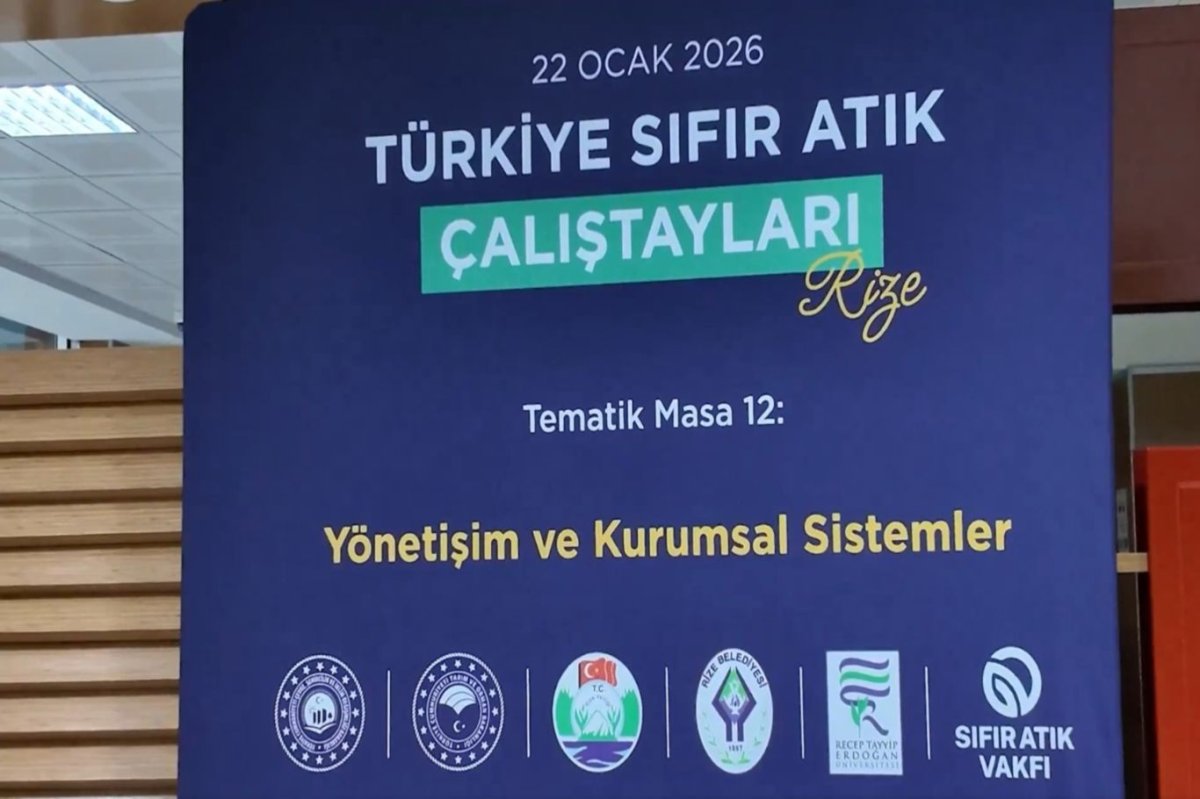 Rize'de Türkiye Sıfır Atık Çalıştayı gerçekleştirildi