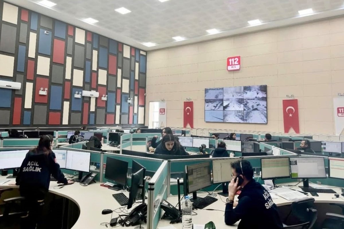Şırnak'ta 112 çağrı merkezi 2025 yılında 549 bin çağrı aldı