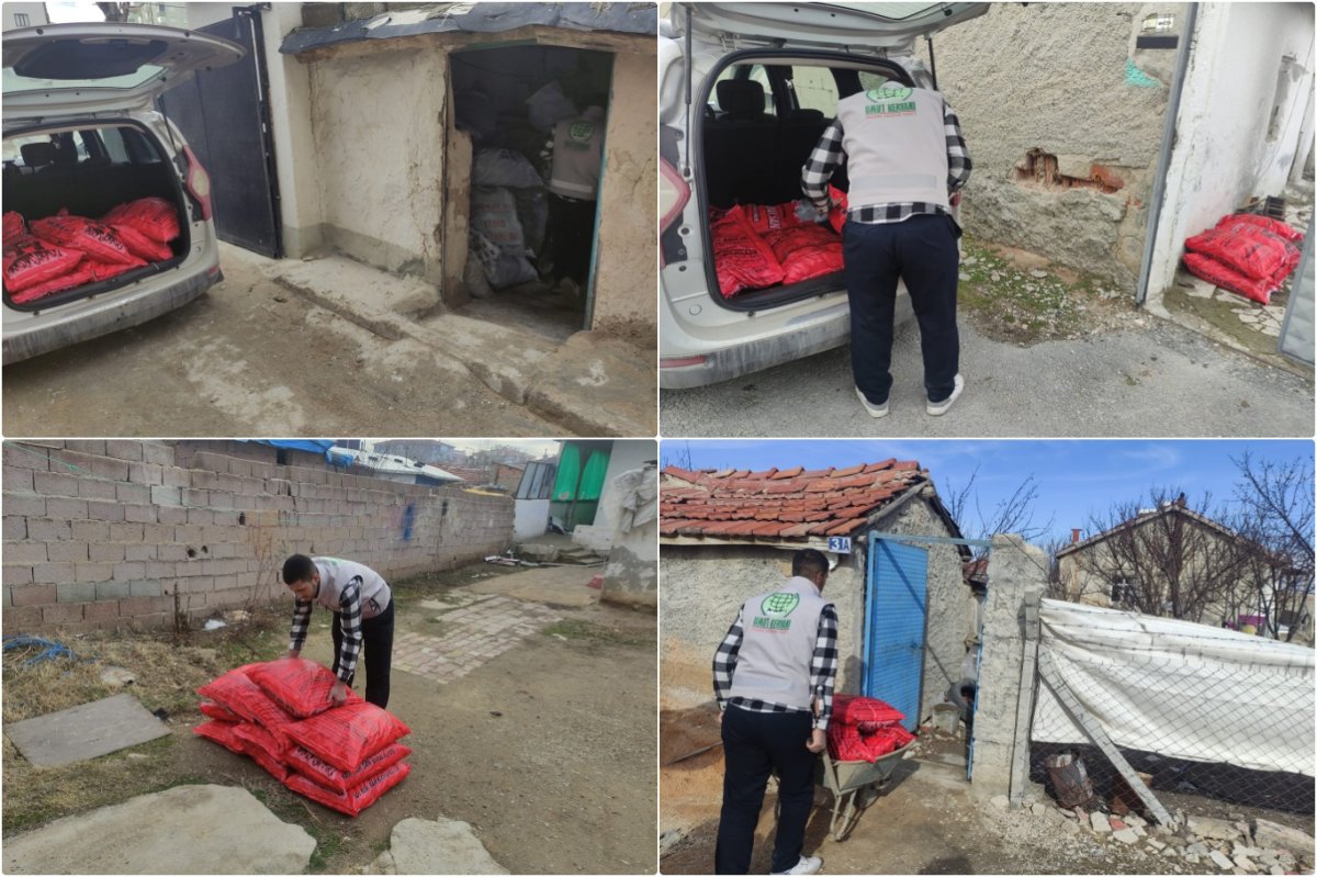 Konya Umut Kervanı’ndan yetim ve muhtaç ailelere kömür yardımı