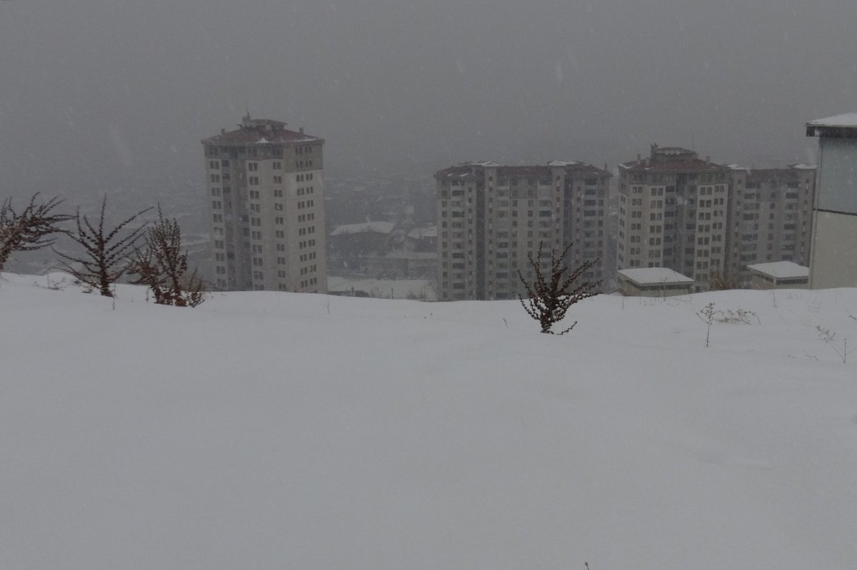Malatya'da kar yağışı bir aydır aralıklarla devam ediyor