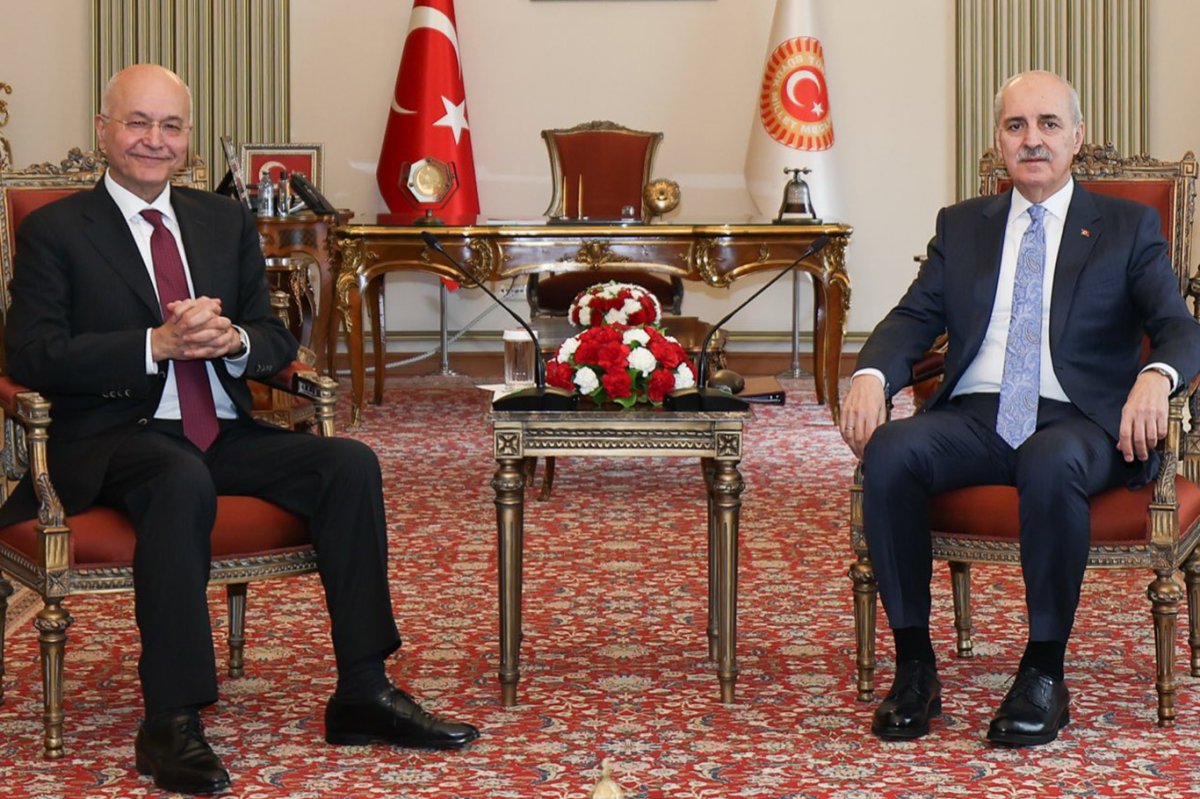 TBMM Başkanı Kurtulmuş, BM Mülteciler Yüksek Komiseri Salih’le görüştü