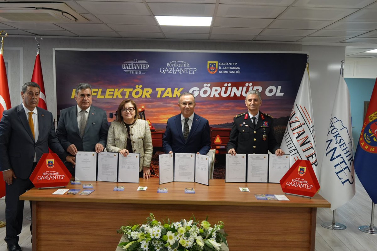 Gaziantep'te trafik güvenliği için 10 bin reflektör dağıtılacak