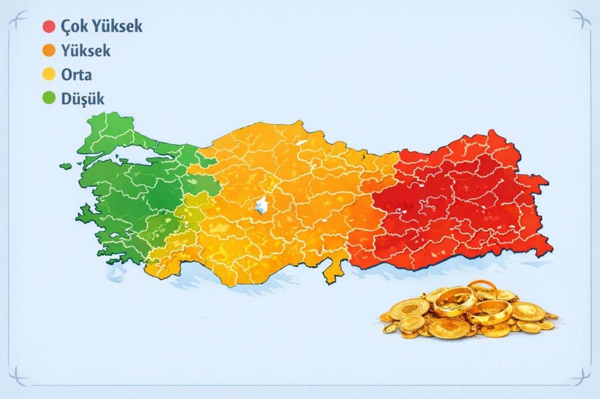 Türkiye’nin yastık altı altın haritası açıklandı