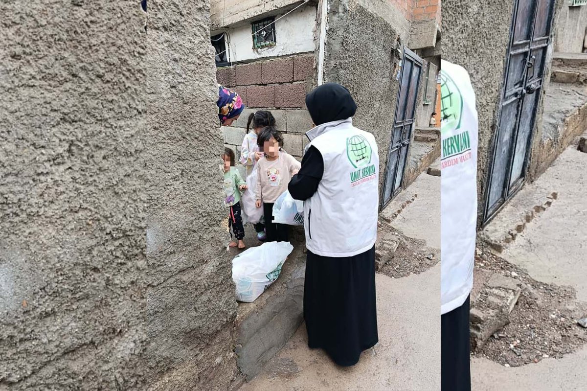 Umut Kervanı’ndan Berat Kandili'nde ihtiyaç sahiplerine erzak desteği