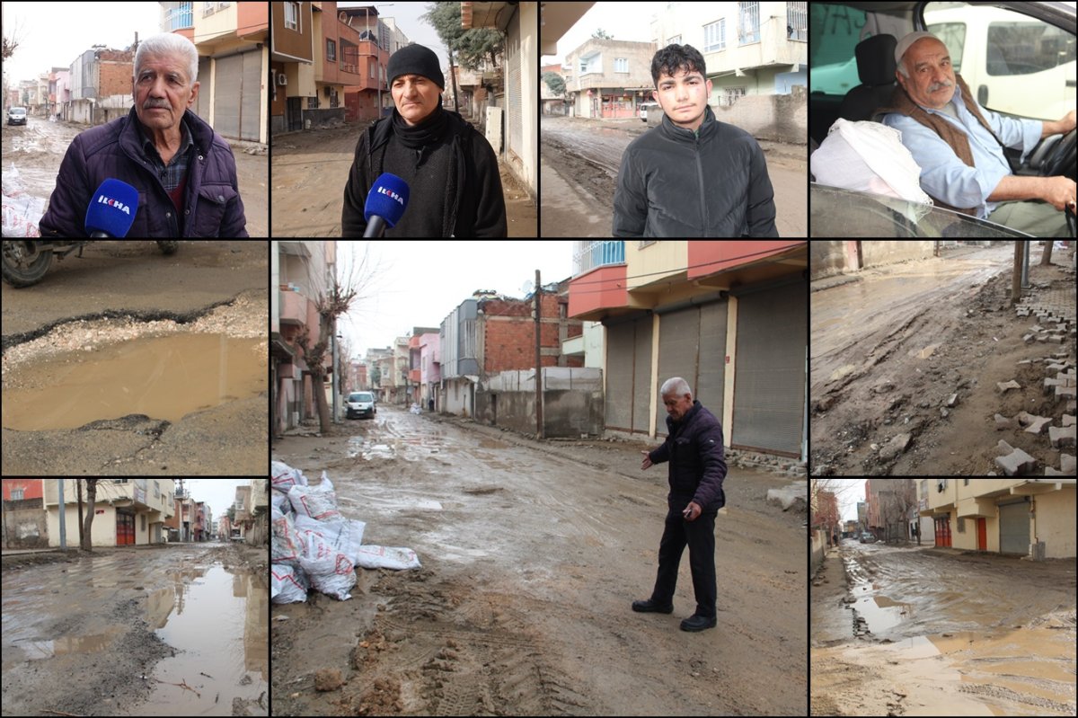 Mahalle sakinlerinden belediyeye tepki: Çamur içinde yaşam mücadelesi veriyoruz