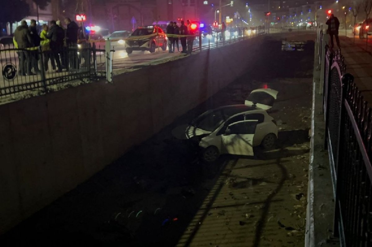 Malatya'da otomobil sulama kanalına düştü: 1 yaralı