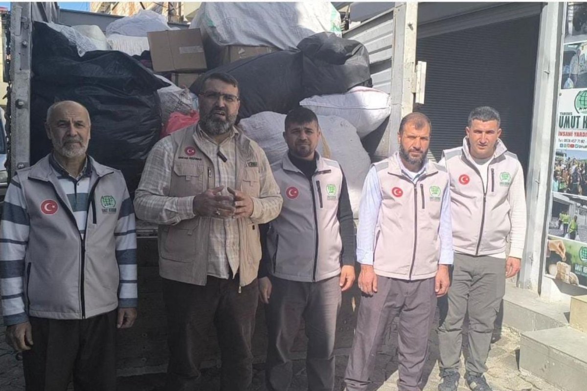 Tarsus Umut Kervanı’ndan Suriye’ye yardım