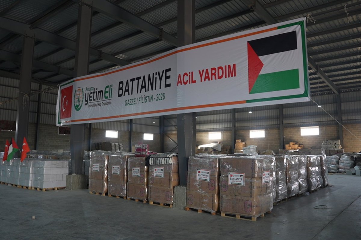 Avrupa Yetim Eli, Gazze için yardım tırlarını yola çıkardı