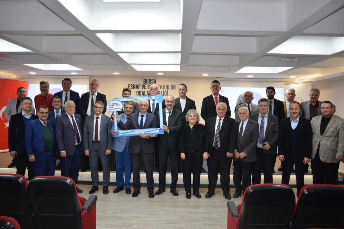 Bursa’da oda başkanlarına tütünle mücadele eğitimi verildi