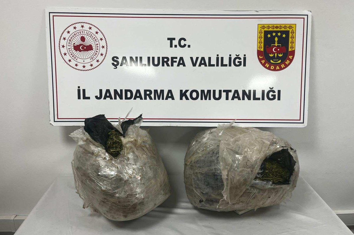 Şanlıurfa’da 20 kilogram kubar esrar ele geçirildi