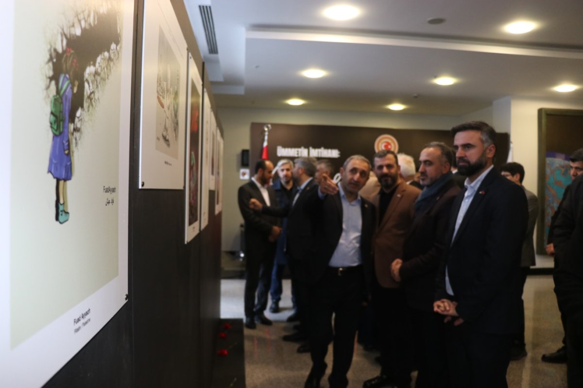 HAKSİAD Ankara Şubesi'nden TBMM’deki “Ümmetin İmtihanı: Gazze” sergisine ziyaret