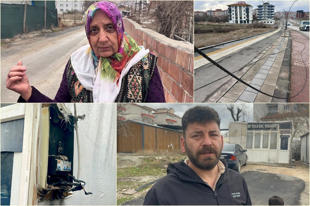 Yüksek gerilim hattından kopan teller yürekleri ağza getirdi