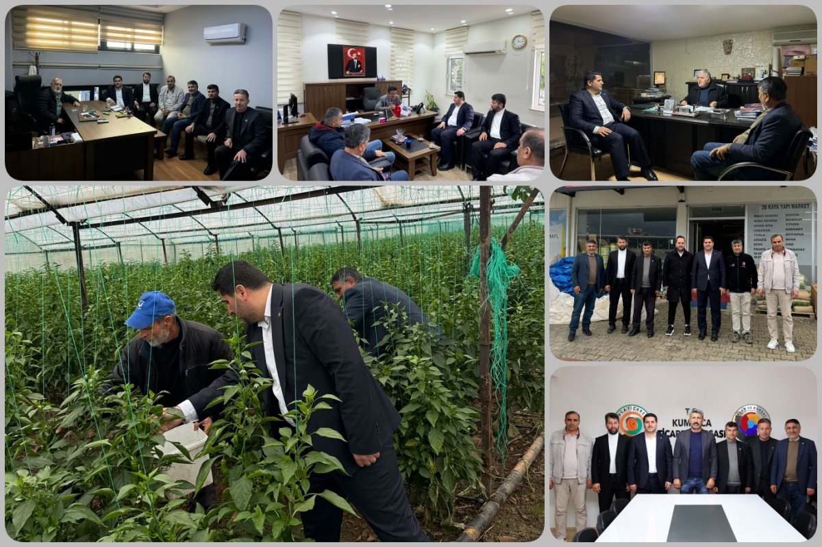 HÜDA PAR Antalya Teşkilatından, Kumluca'da sektör temsilcileri ve üreticilere ziyaret